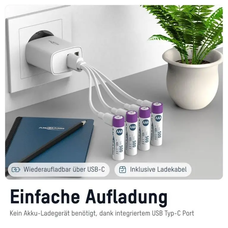 Sonderangebot Lithium Akkus Micro 4 Stück