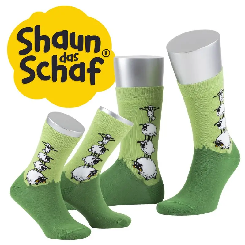 Socke mit Motiv Shaun das Schaf Sichere Zahlung