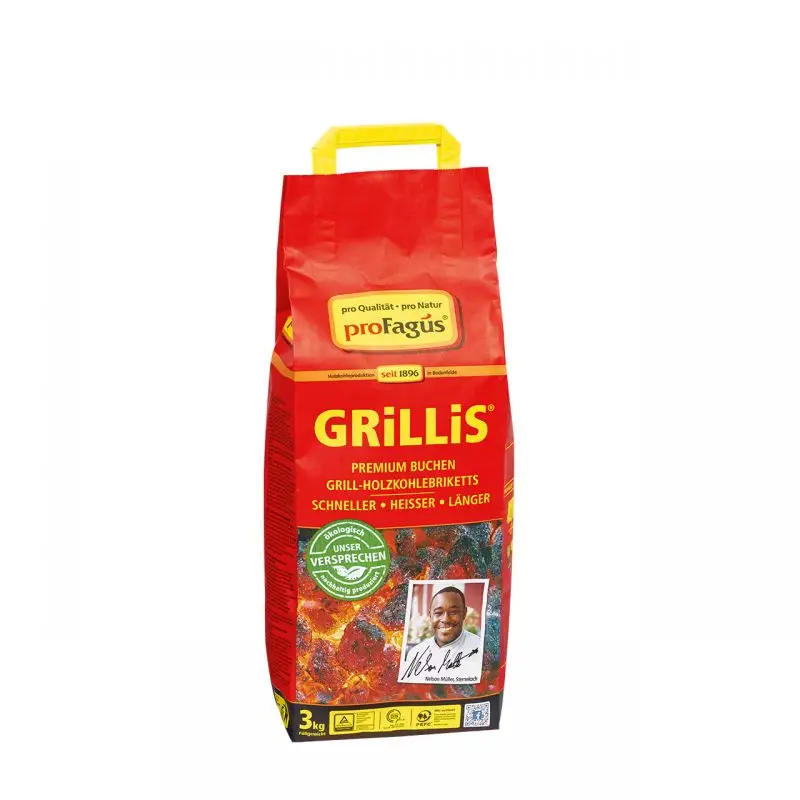 Sonderangebot Premium Buchen Grill-Holzkohlebriketts