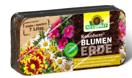 Kokohum Blumenerde Brikett Rabatt