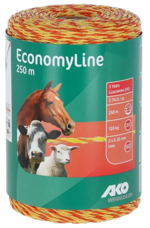 Geprüft Weidezaunlitze EconomyLine 2 mm