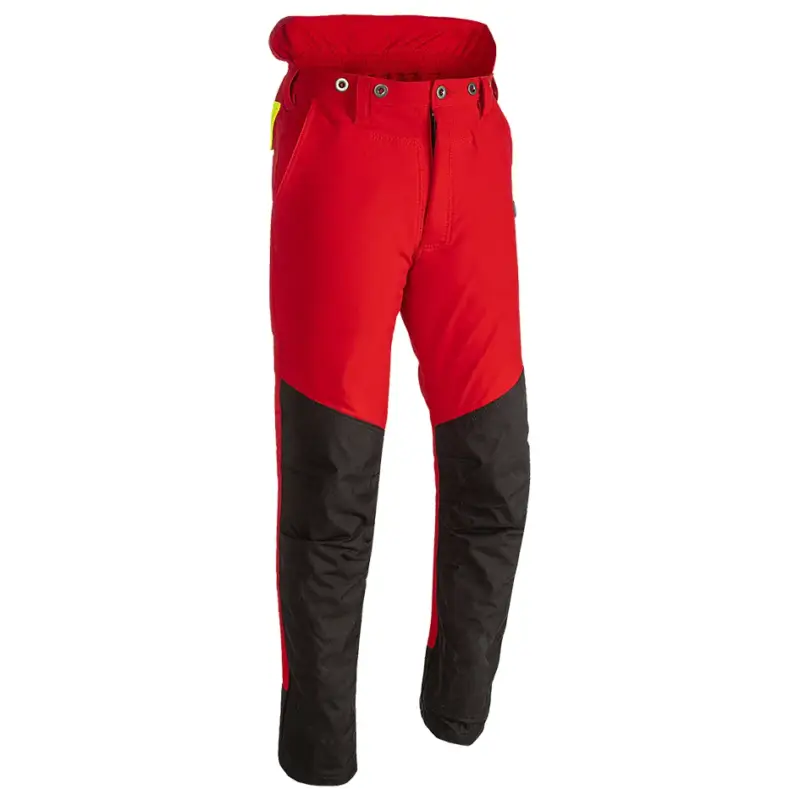 Schnittschutzhose Flex rot/schwarz Klasse 1 Typ A Beliebt