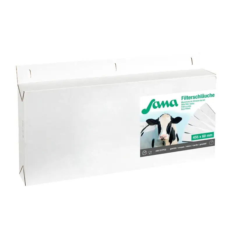 Sana Milchfilter genäht 57/60 x 455 mm, 250 Stück Ausverkauf
