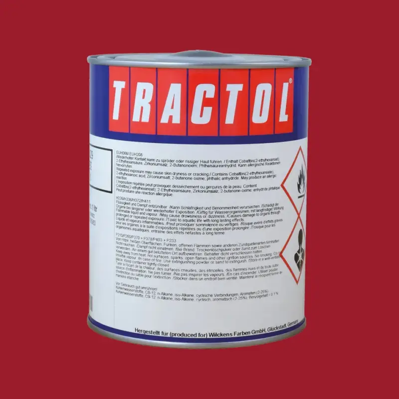 Bestseller Tractol Lack RAL 3003 Rubinrot, 1 Liter