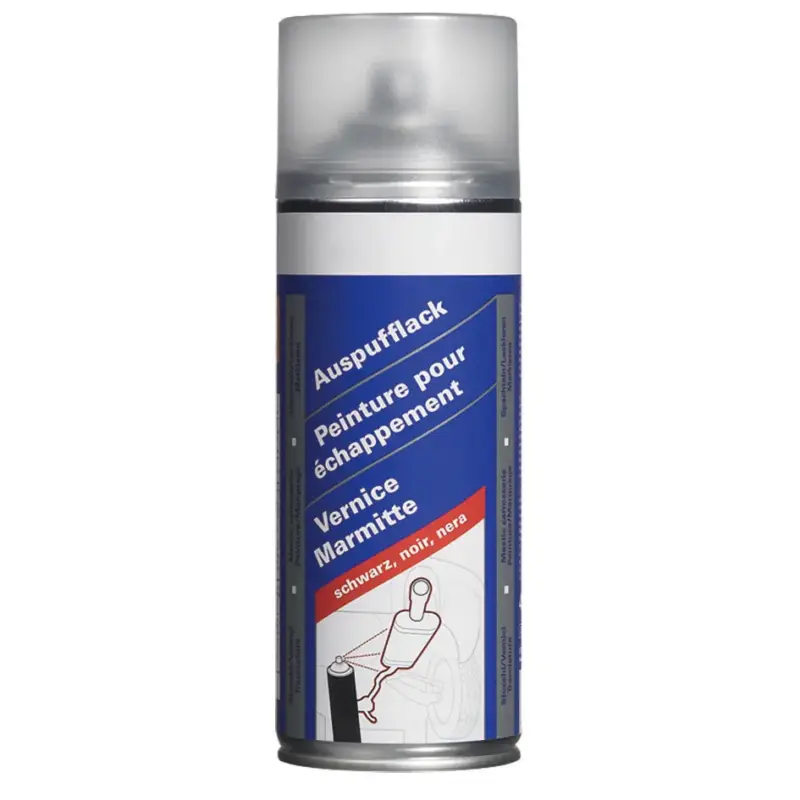 Schnäppchen Auspufflack schwarz, 400 ml