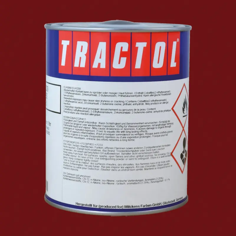 Tractol Lack RAL 3004 Purpurrot, 1 Liter Garantierte Lieferung