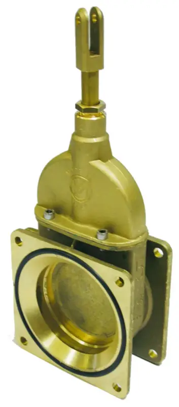 Gülleschieber mit beidseitigem Flansch, 8" Markenware