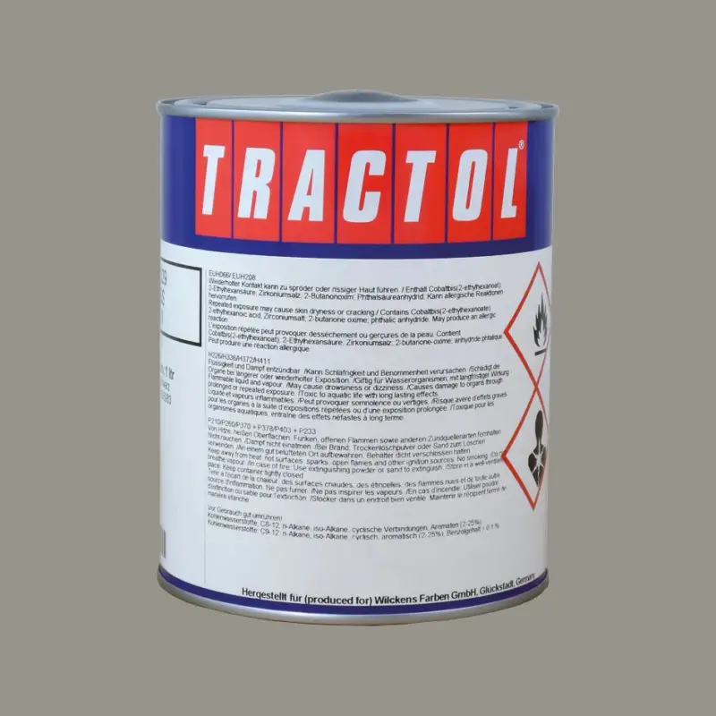 Tractol Lack RAL 7030 Steingrau, 1 Liter Garantierte Lieferung