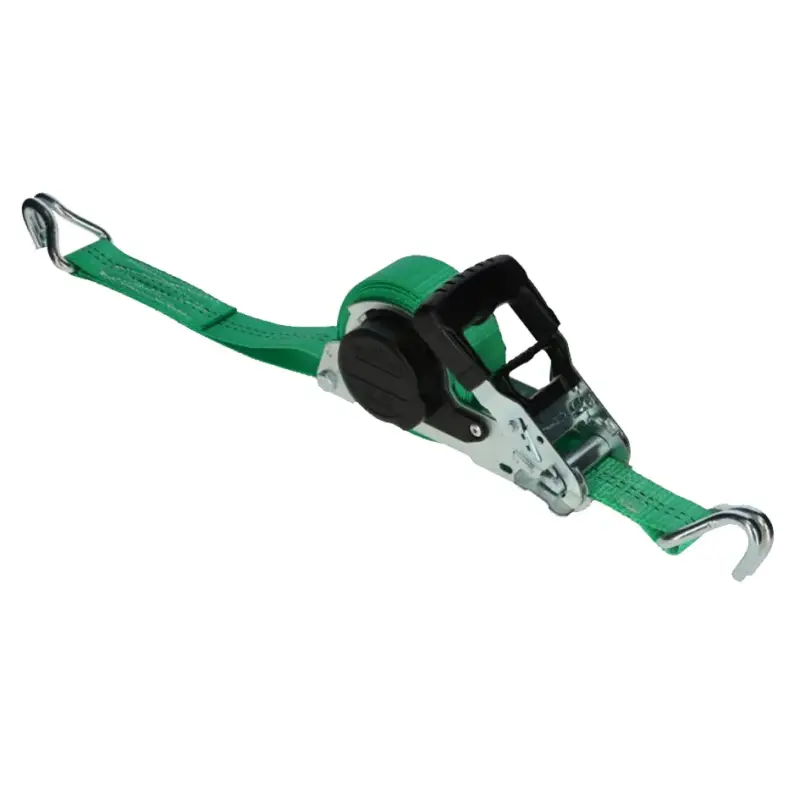 Automatik-Zurrgurt Smart Retract mit Spitzhaken grün, 5 m x 35 mm Markenware