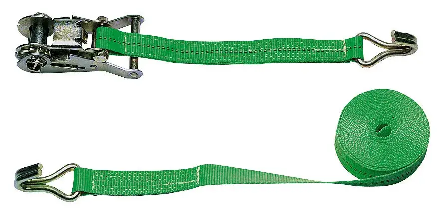 Zurrgurt mit Spitzhaken grün, 6 m x 25 mm Preis Gesenkt