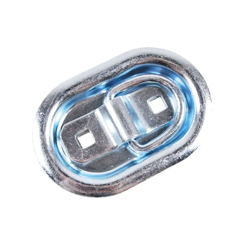 Billig Zurrmulde verzinkt mit Ring 104 x 70 mm, 400 daN