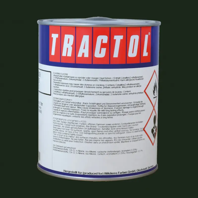 Preis Gesenkt Tractol Lack RAL 6007 Flaschengrün, 1 Liter