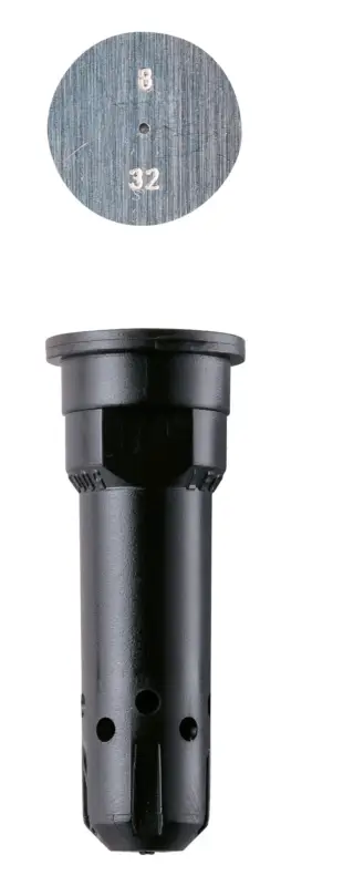 Fünflochdüse FL POM schwarz, 0,8-1,2 mm Neue Ware