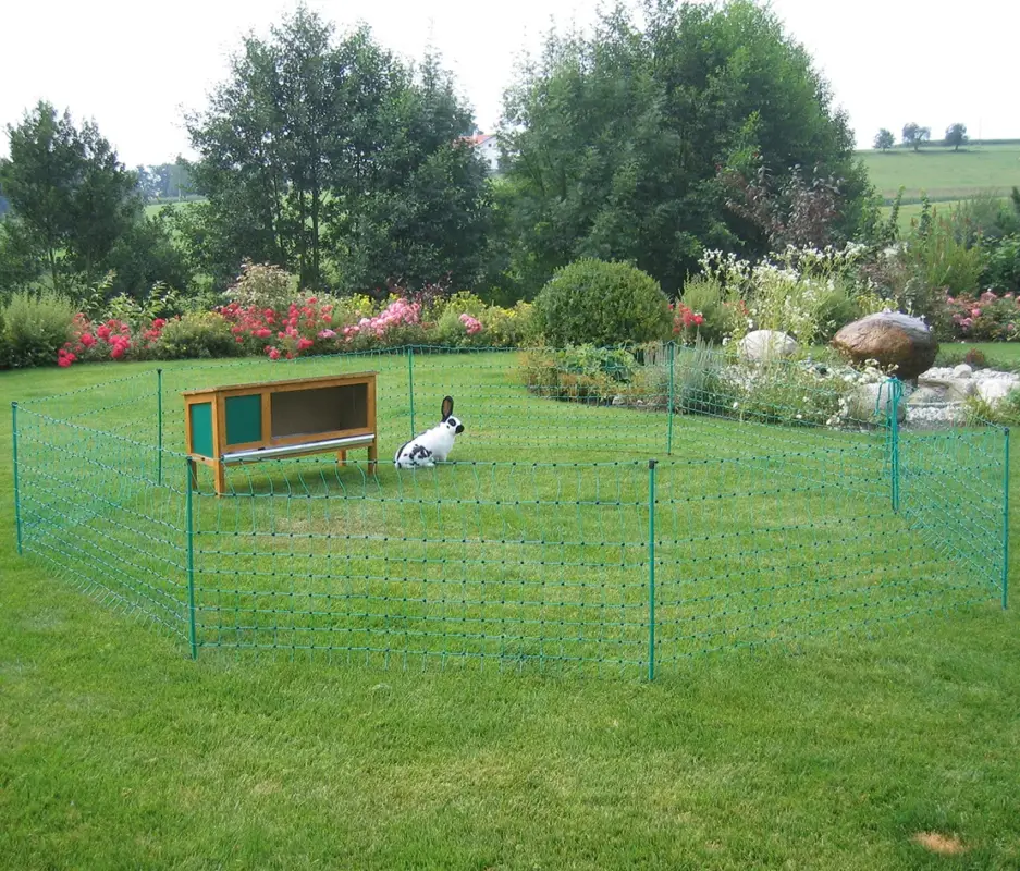 Kaninchennetz grün elektrifizierbar Einzelspitze, 65 cm x 50 m Neue Kollektion