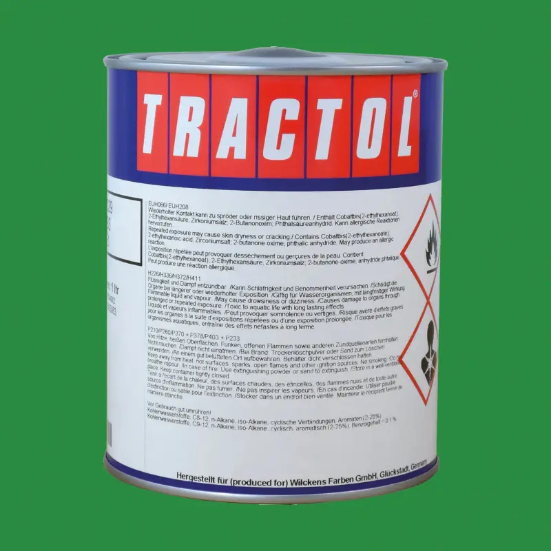 Schneller Versand Tractol Lack RAL 6032 Signalgrün, 1 Liter