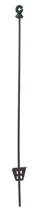 Federstahlpfahl oval mit Ringisolator 106 cm, 10 Stück Neu Im Sortiment