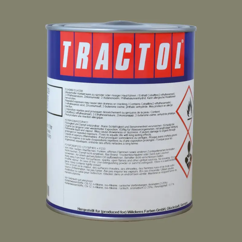 Tractol Lack RAL 7003 Moosgrau, 1 Liter Mega-Angebot