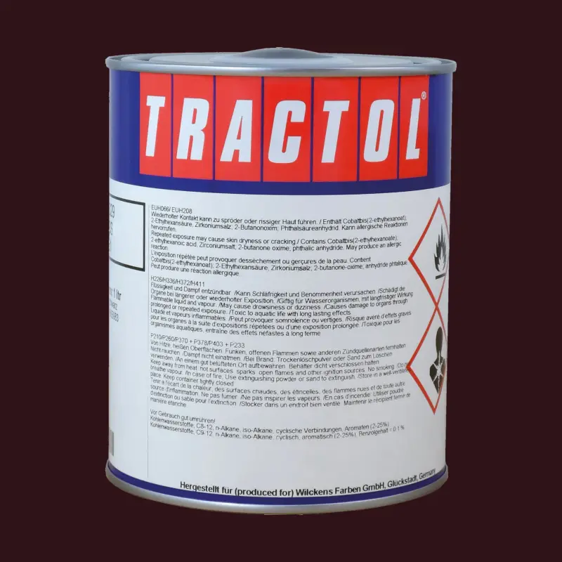 Tractol Lack RAL 3007 Schwarzrot, 1 Liter Top-Angebot