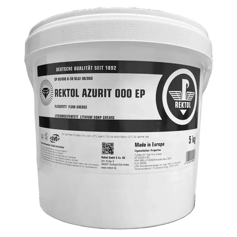 REKTOL Fließfett Azurit 000 EP 5 kg Eimer Geprüft