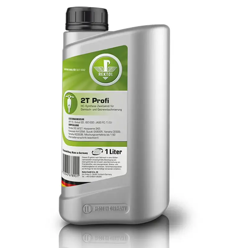 REKTOL Motorenöl Super 2T Profi + Benzin Stabilisator, 1 Liter Mega-Angebot