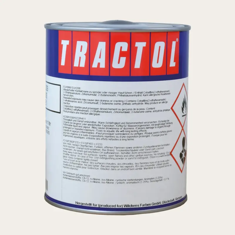 Neue Kollektion Tractol Lack RAL 9002 Grauweiß, 1 Liter