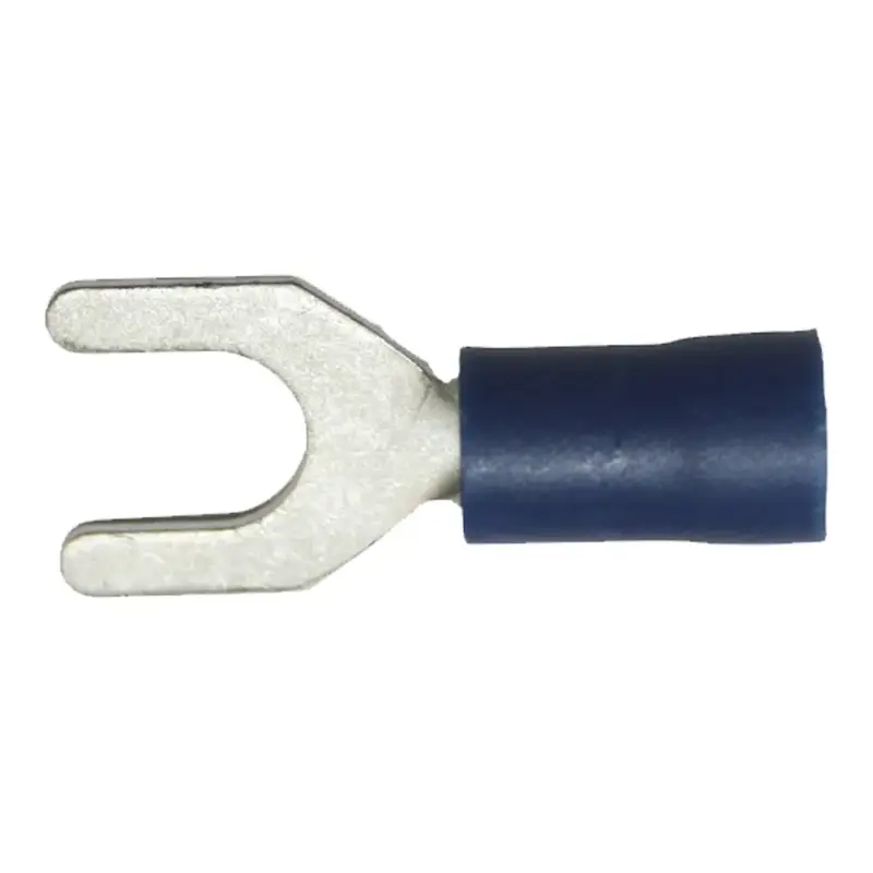 Aktuell Quetschverbinder blau Gabelkabelschuh M6