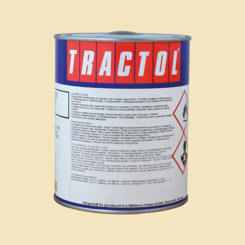 Tractol Lack RAL 1014 Elfenbein, 1 Liter Versand Am Gleichen Tag