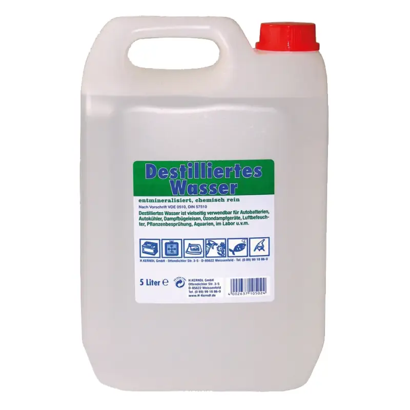 Destilliertes Wasser 5 l Bestpreis