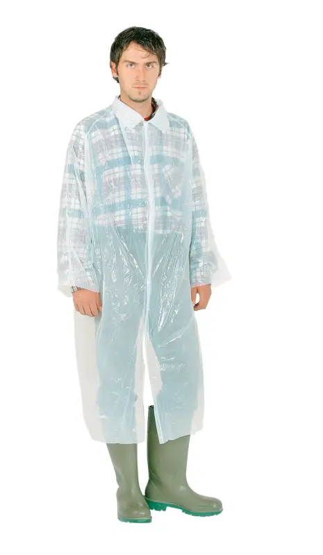 Must-Have Einwegmantel weiß 120 cm