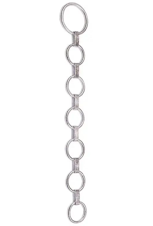 Mega-Angebot Flachglieder-Halsband mit 1 Ring 10 x 85 & 6 Ringe 8 x 50 mm