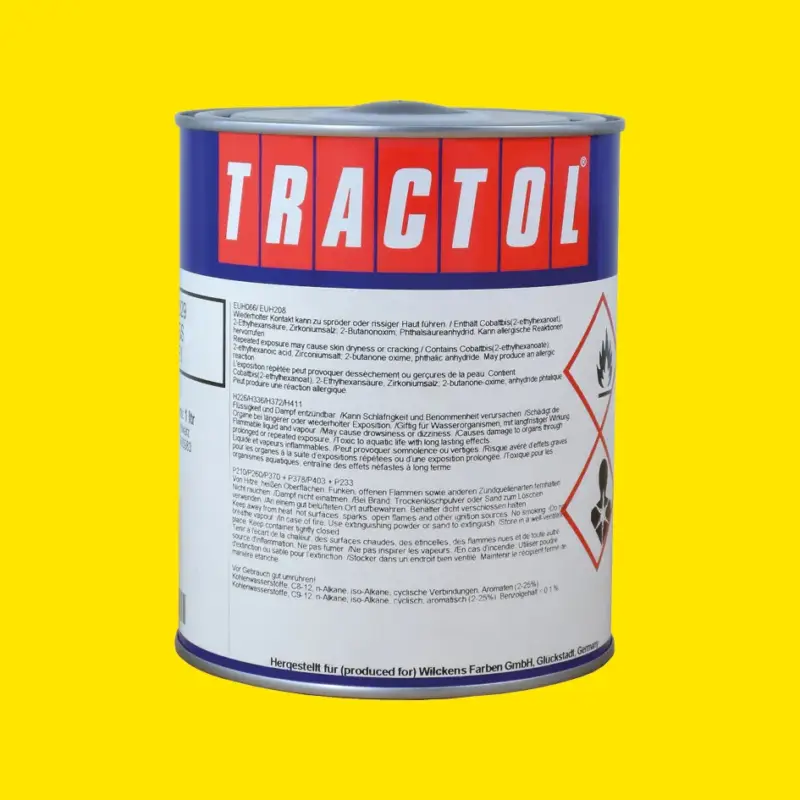 Tractol Lack RAL 1021 Rapsgelb, 1 Liter Markenware