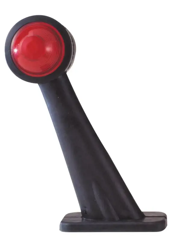 Kracherpreis Umrissleuchte weiß/rot schräg mit Gummisockel