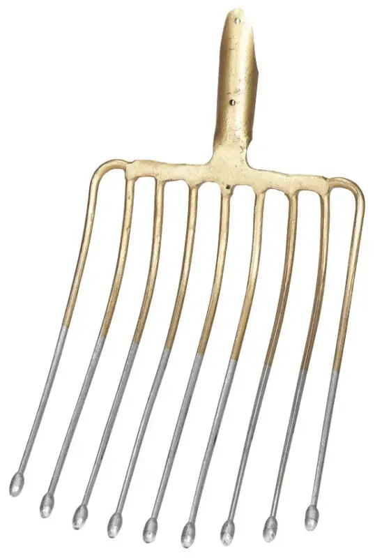 Rabatt Kartoffelgabel ohne Stiel, 36 x 27 cm (9 Zinken)