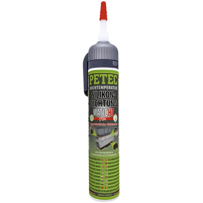 PETEC Hochtemperatur-Silikondichtung, MATIC rot 200 ml Super-Preis