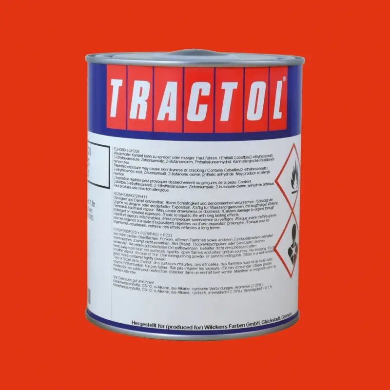 Tractol Lack Fiat orange bis Bj. 1981, 1 Liter Sonderaktion