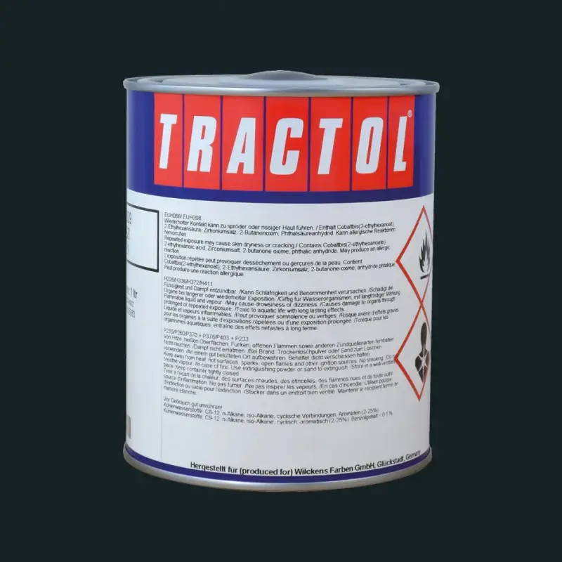 Zertifiziert Tractol Lack Zetor anthrazit ab Bj. frühe 1990er Jahre, 1 Liter