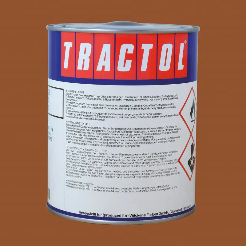 Jetzt Kaufen Tractol Lack RAL 8001 Ockerbraun, 1 Liter