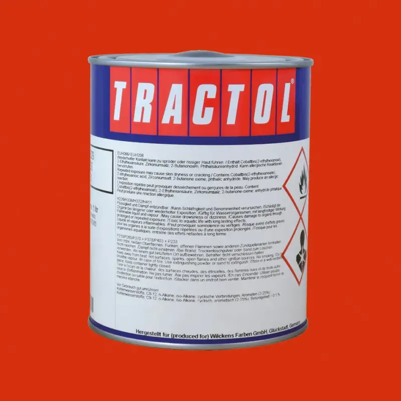 Markenware Tractol Lack Same rot ab Bj. 1978, 1 Liter