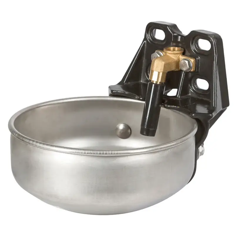 Edelstahl-Tränkebecken mit Rohrventil E21, 3/4" Neu