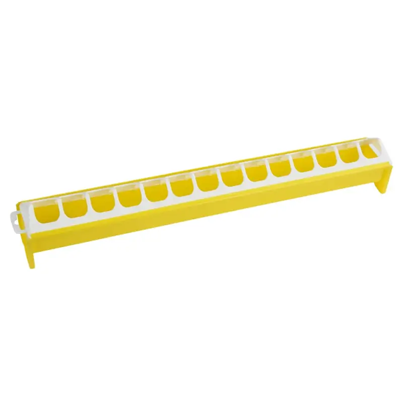 Saisonangebot Futtertrog gelb für Küken 50 x 7 cm