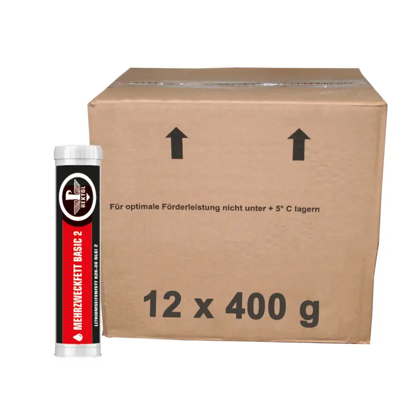 Mehrzweckfett Basic 2, 12 x 400 g Kartuschen Sichere Zahlung
