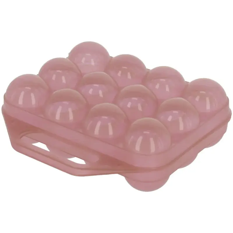 Neue Ware Eier-Transportbox rosé für 12 Eier