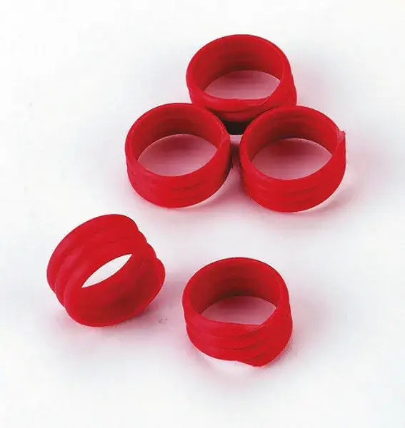 Spiralringe rot ø 12 mm, 100 Stück Ausverkauf