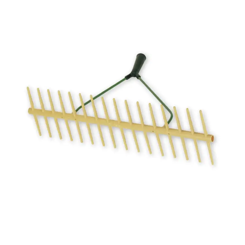 Solange Der Vorrat Reicht Polypropylen-Rasenrechen doppelseitig ohne Stiel 64 cm, 16 Zinken
