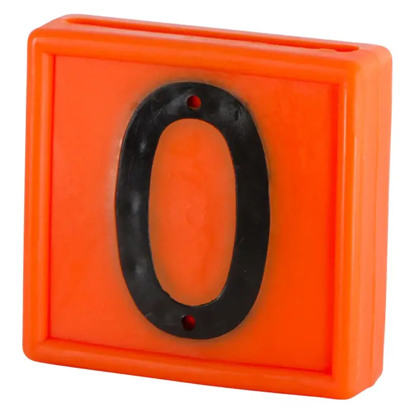Jetzt Bestellen Nummernblock orange "0", 10 Stück