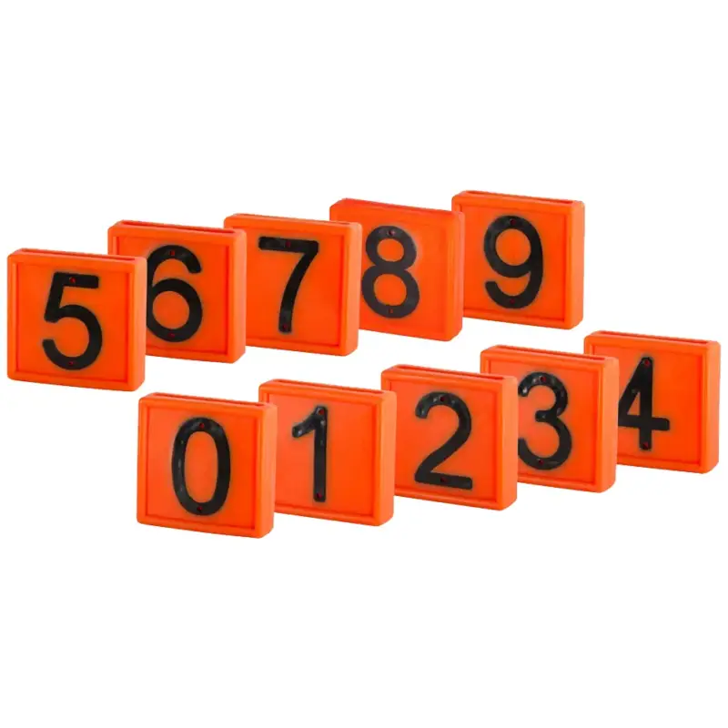 Neu Im Sortiment Nummernblock orange "Set 0 - 9"