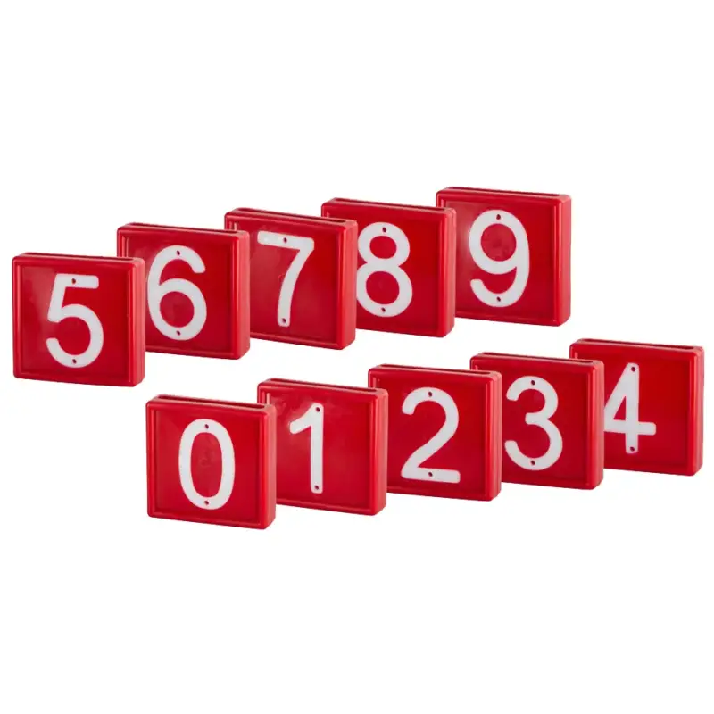 Jetzt Bestellen Nummernblock rot "Set 0 - 9"
