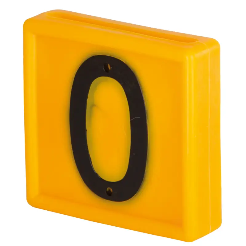 Bestseller Nummernblock gelb "0", 10 Stück
