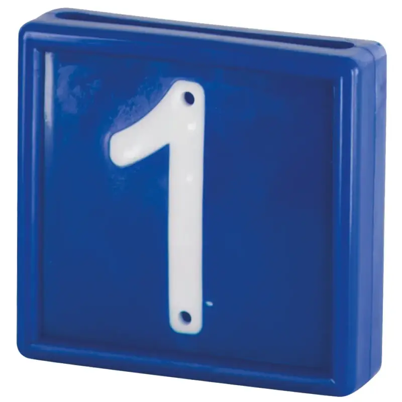 Nummernblock blau "1", 10 Stück Neue Kollektion
