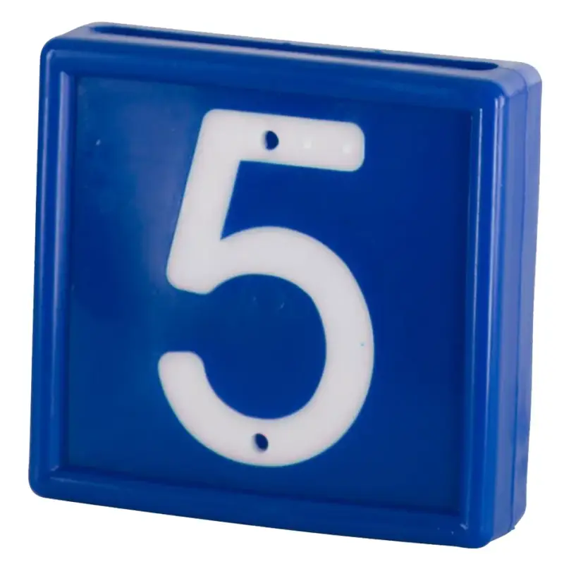 Knallerangebot Nummernblock blau "5", 10 Stück